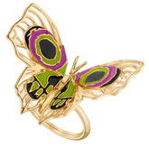 League of Legends X RockLove ARCANE Jinx Butterfly Ring Jewelry decoration