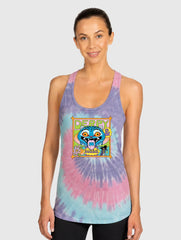 KPop Demon Hunters Women's Tie-Dye Tank Top Derpy & Sussie Summer Vibes