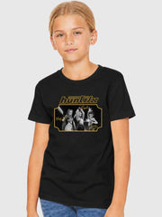 KPop Demon Hunters Gold Foil Youth T-Shirt HUNTR/X Signatures