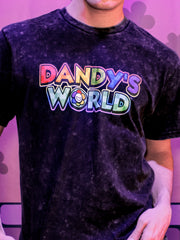 Dandy's World Vintage Black Logo Tee