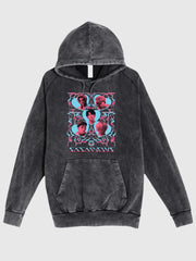 KPop Demon Hunters SAJA BOYS Mineral Wash Adult Hoodie