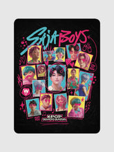KPop Demon Hunters Blanket Saja Boys Soda Pop! Scribble