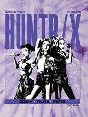 KPop Demon Hunters HUNTR/X Tie-Dye T-Shirt