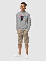KPop Demon Hunters HUNTR/X Off Duty Youth Crewneck Sweatshirt