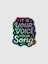 KPop Demon Hunters Your Voice Your Song Holographic Sticker