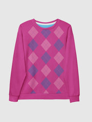 KPop Demon Hunters Baby Saja's Argyle Crewneck Sweatshirt