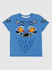 KPop Demon Hunters Youth T-Shirt Derpy Tiger Stripes