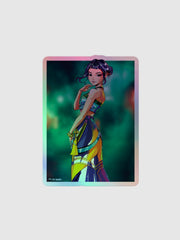 KPop Demon Hunters Holographic Sticker Zoey Electric Summer