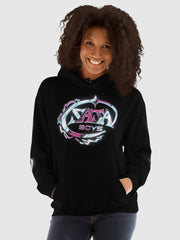 KPop Demon Hunters SAJA BOYS Chrome Logo Hoodie