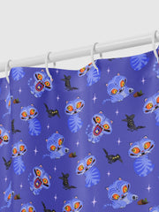 KPop Demon Hunters Derpy Tiger and Sussie Magpie Shower Curtain