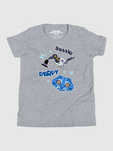 KPop Demon Hunters Kids T-Shirt Sussie and Derpy Tiger Sticker Inspired
