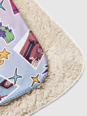 KPop Demon Hunters Sherpa Blanket HUNTR/X Sticker Inspired
