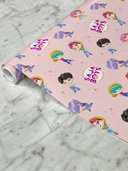 KPop Demon Hunters Chibi SAJA BOYS Wrapping Paper