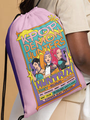 KPop Demon Hunters Drawstring Bag Summer Tour