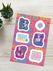 KPop Demon Hunters Sticker Sheet HUNTR/X Summer Nights