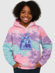KPop Demon Hunters HUNTR/X Tie-Dye Kids Hoodie
