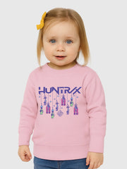 KPop Demon Hunters Toddler Crewneck Sweatshirt HUNTR/X Holiday Charms