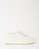Gucci White Monogram GG Canvas Low-Top Platform Sneakers - 40