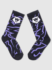 KPop Demon Hunters Youth Athletic Crew Sock Saja Boys Glow In The Dark