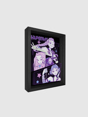 KPop Demon Hunters HUNTR/X Shadowbox Art