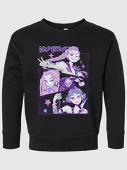 KPop Demon Hunters Toddler Crewneck Sweatshirt HUNTR/X