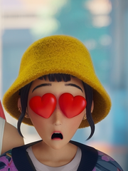 KPop Demon Hunters Zoey's Tropical Bomber Jacket