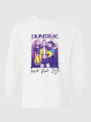 KPop Demon Hunters Kids Long Sleeve T-Shirt HUNTR/X Sketch