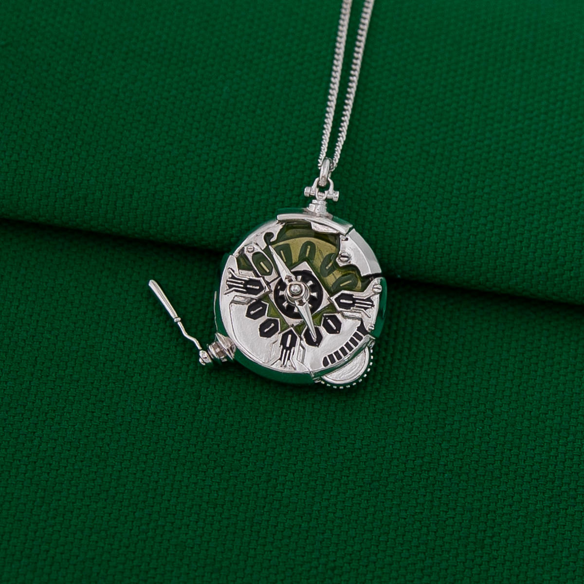 League of Legends X RockLove ARCANE Ekko Stopwatch Necklace Jewelry decoration