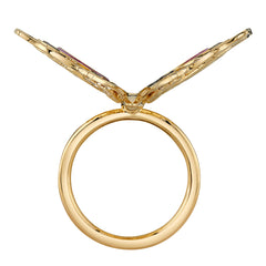 League of Legends X RockLove ARCANE Jinx Butterfly Ring Jewelry decoration