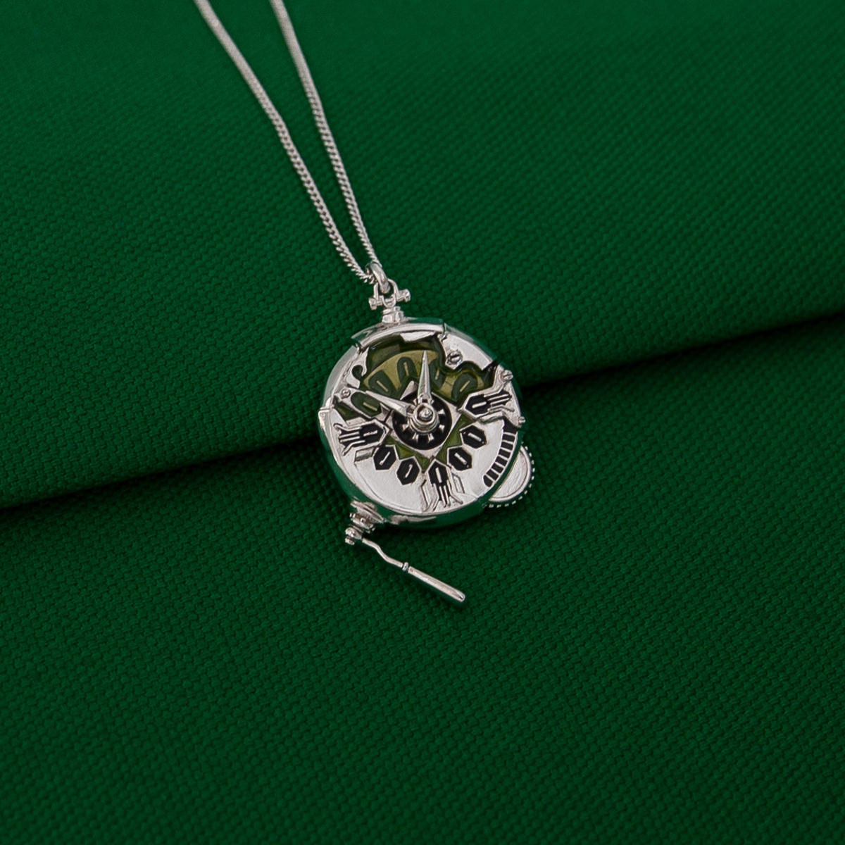 League of Legends X RockLove ARCANE Ekko Stopwatch Necklace Jewelry decoration