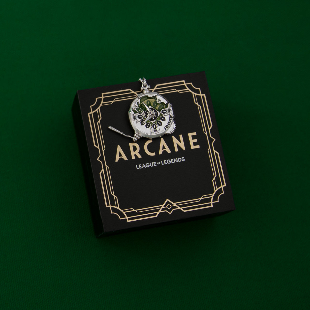 League of Legends X RockLove ARCANE Ekko Stopwatch Necklace Jewelry decoration