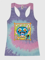 KPop Demon Hunters Women's Tie-Dye Tank Top Derpy & Sussie Summer Vibes