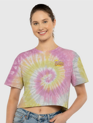 KPop Demon Hunters Women's Tie-Dye Crop Top HUNTR/X Summer Festival