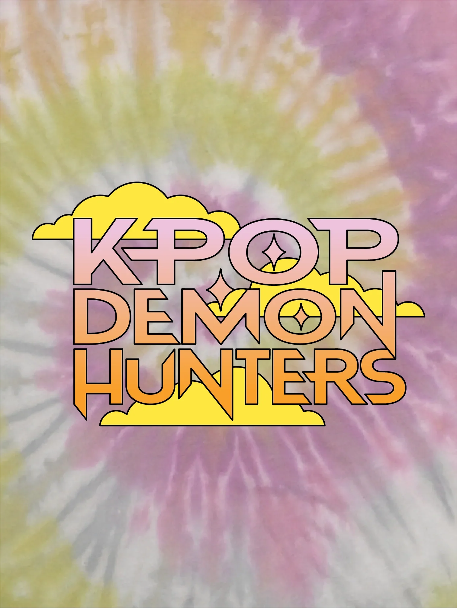 KPop Demon Hunters Women's Tie-Dye Crop Top HUNTR/X Summer Festival