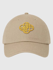 KPop Demon Hunters Gold Embroidered Adult Dad Hat HUNTR/X Logo & Rumi Signature