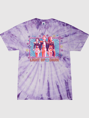 KPop Demon Hunters Youth Tie-Dye T-Shirt HUNTR/X Light Up the Dark