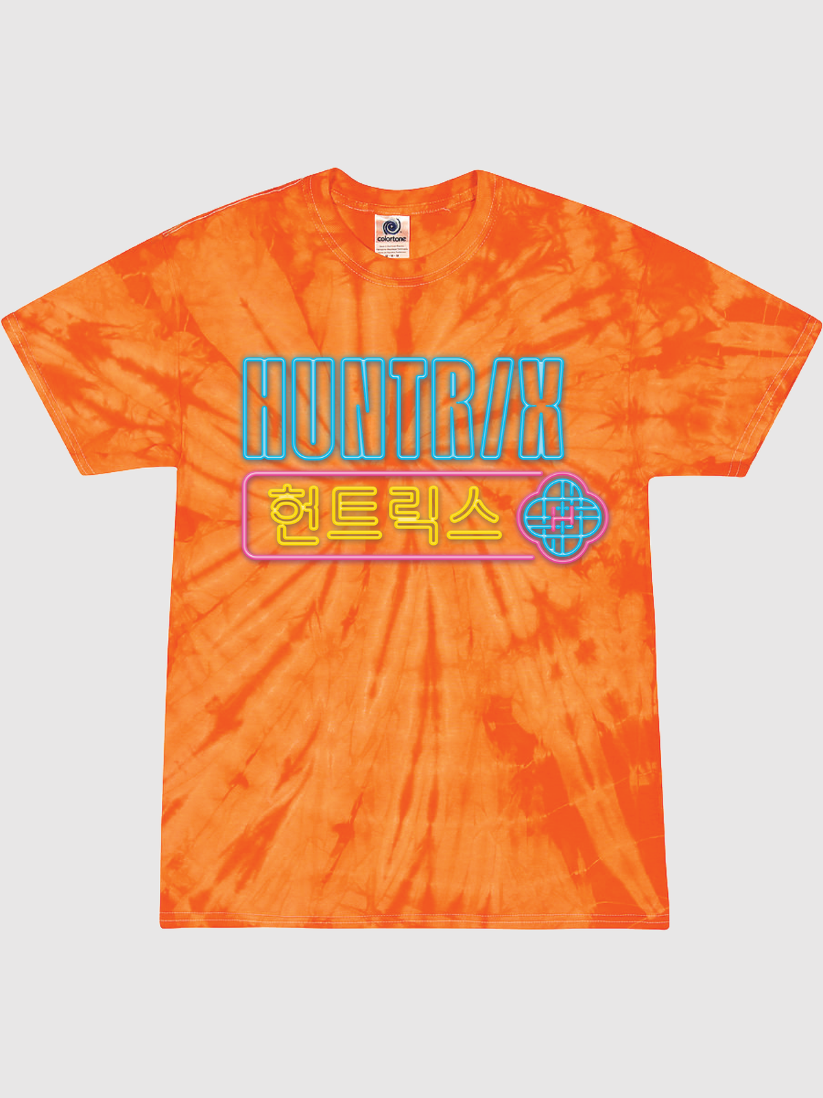 KPop Demon Hunters Adult Tie-Dye T-Shirt HUNTR/X Summer Nights