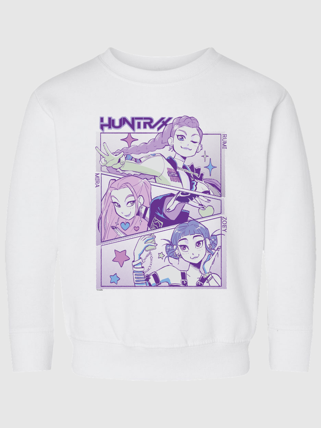 KPop Demon Hunters Toddler Crewneck Sweatshirt HUNTR/X