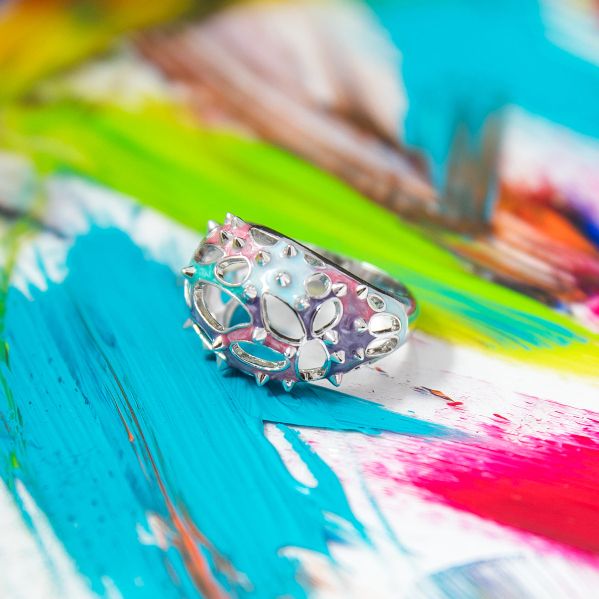 League of Legends X RockLove ARCANE Anomaly Ring Jewelry decoration