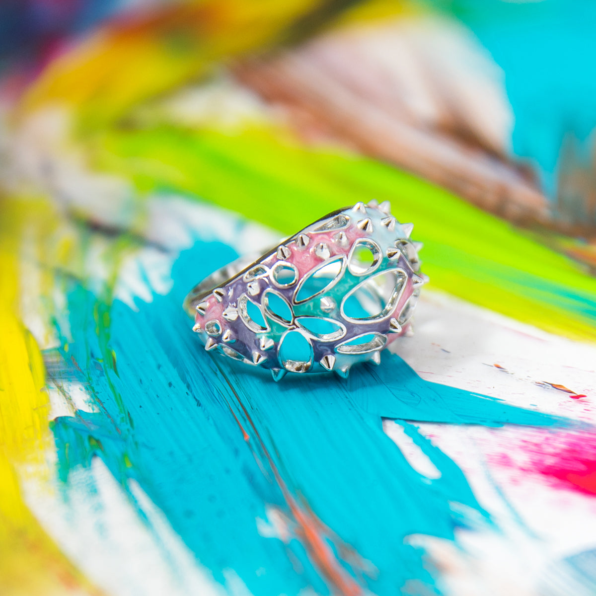 League of Legends X RockLove ARCANE Anomaly Ring Jewelry decoration