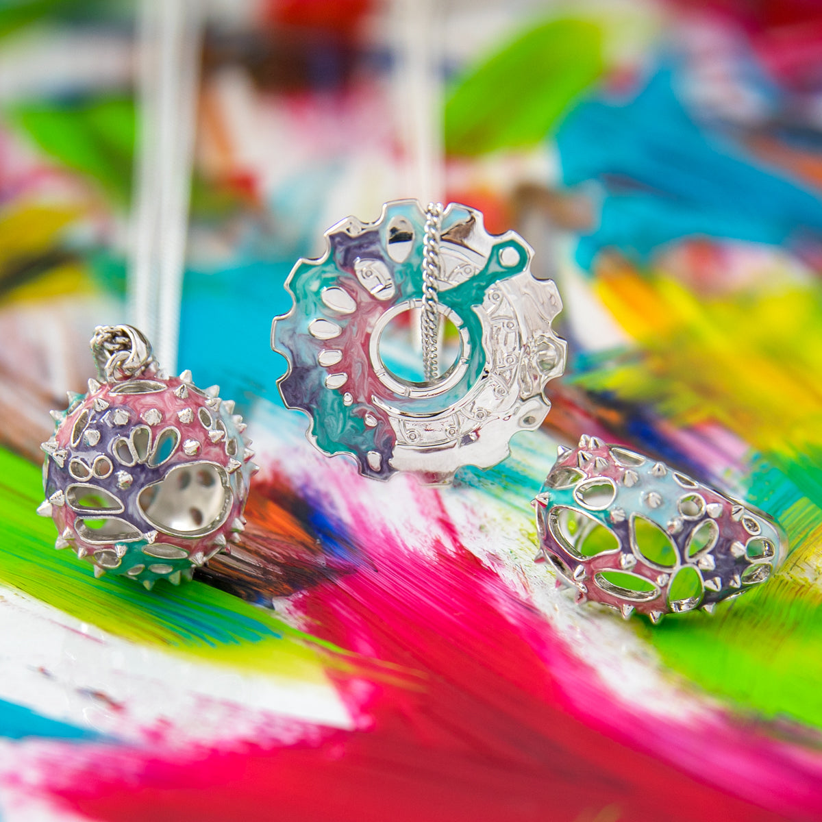 League of Legends X RockLove ARCANE Anomaly Ring Jewelry decoration