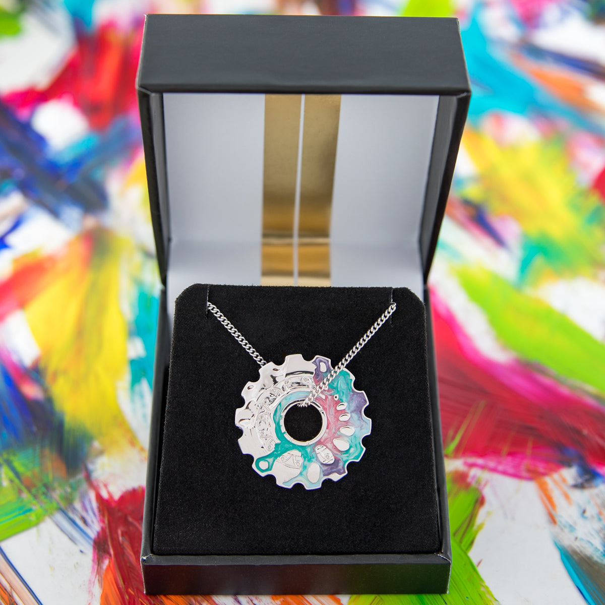 League of Legends X RockLove ARCANE Jayce and Viktor Cog Necklace Jewelry decoration