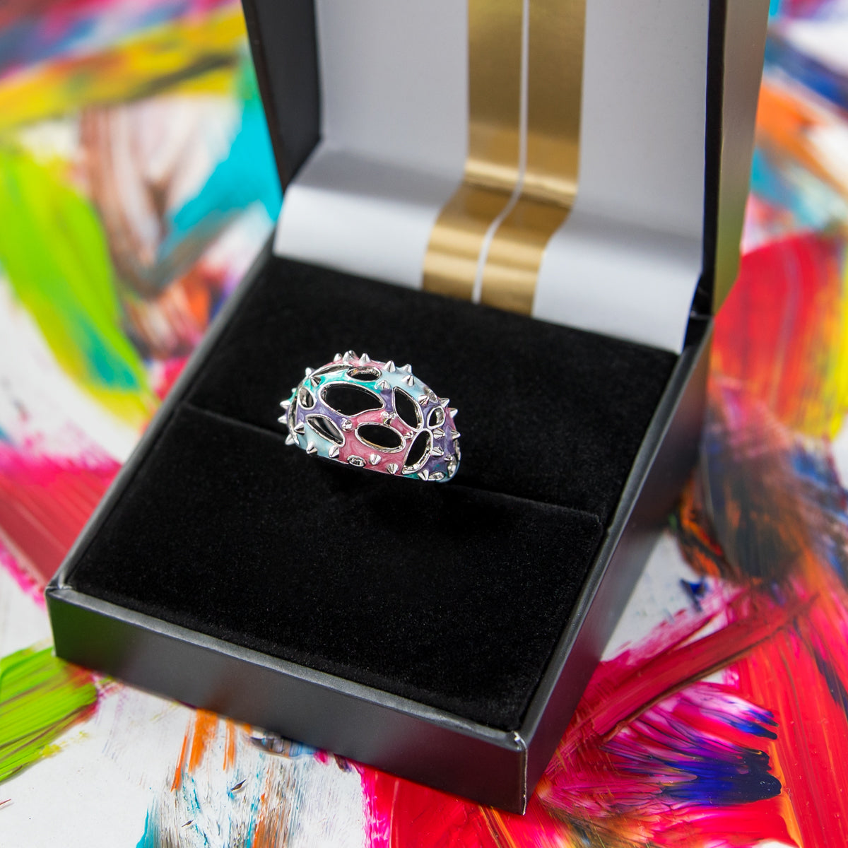 League of Legends X RockLove ARCANE Anomaly Ring Jewelry decoration