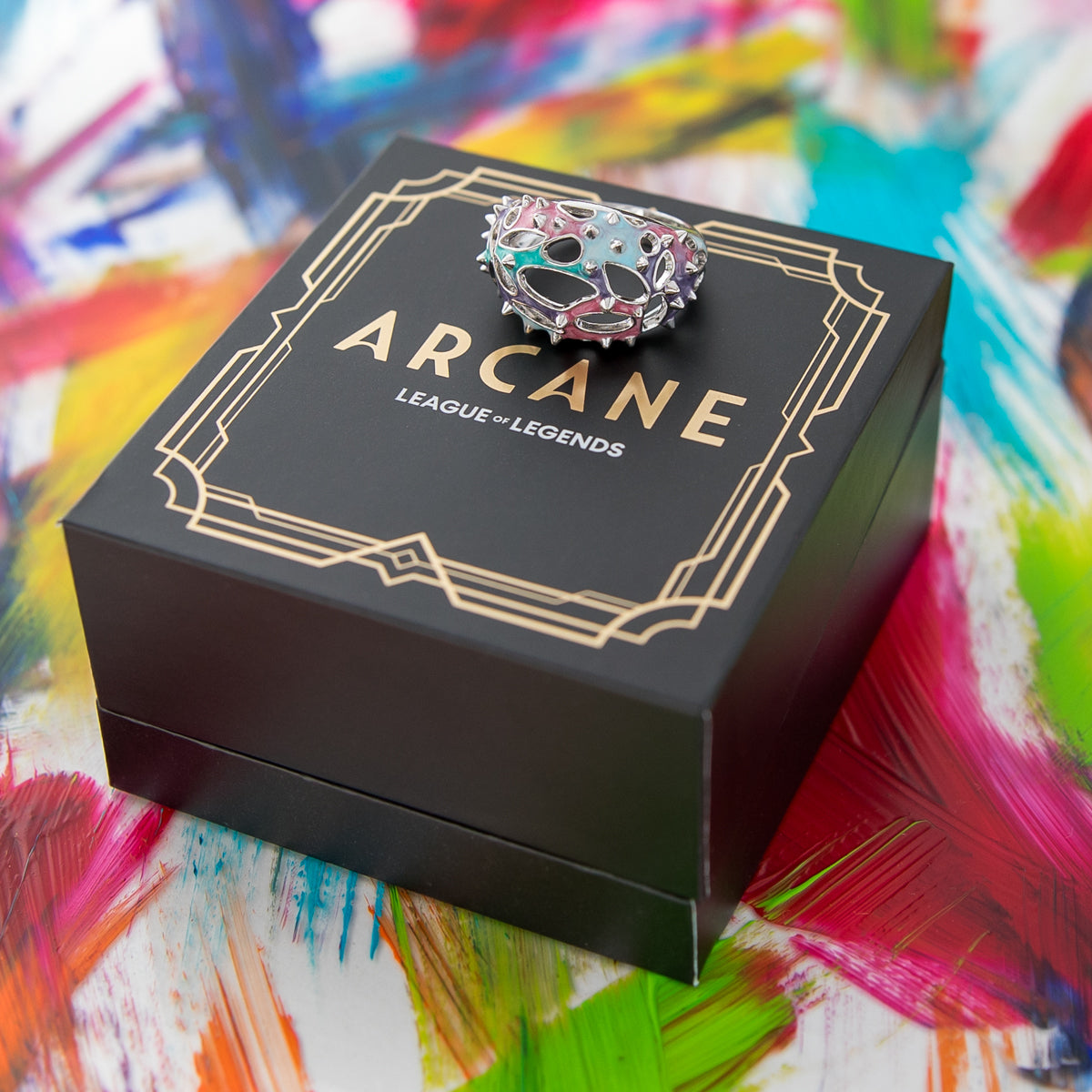 League of Legends X RockLove ARCANE Anomaly Ring Jewelry decoration