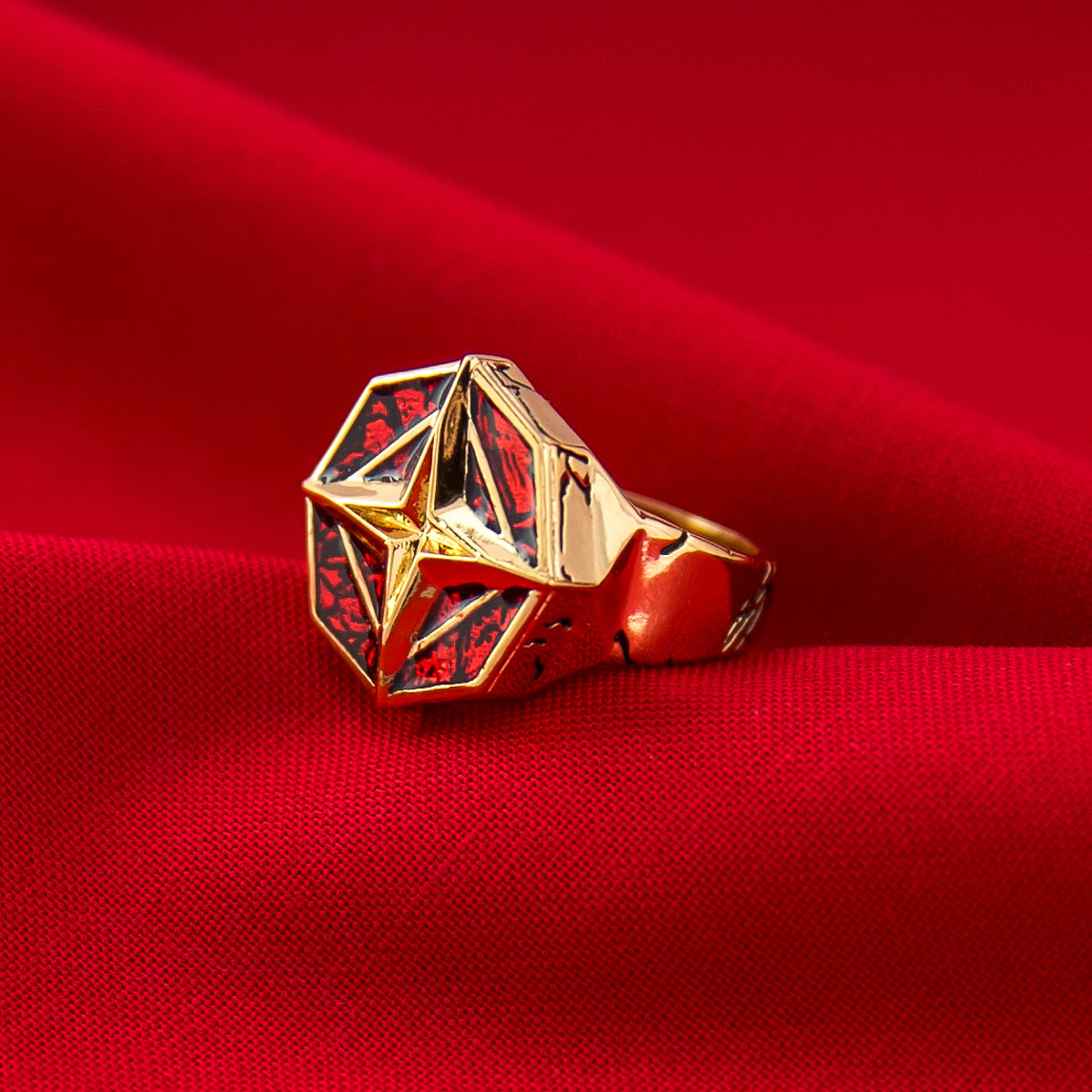 League of Legends X RockLove ARCANE Ambessa Ring Jewelry decoration