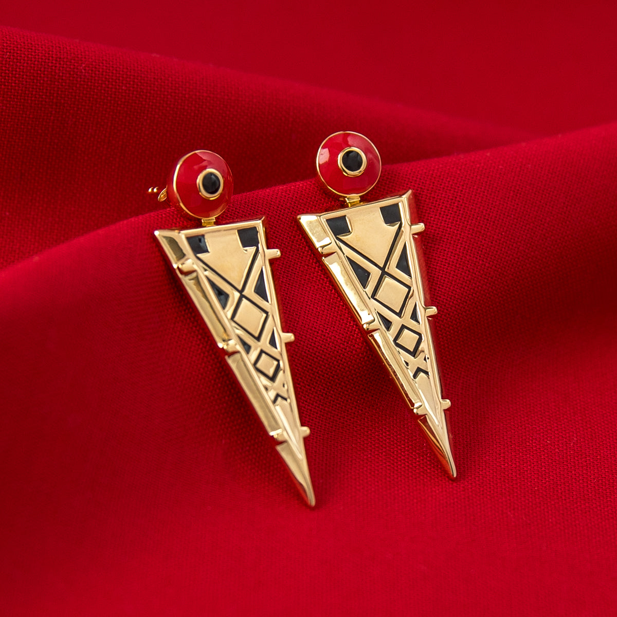 League of Legends X RockLove ARCANE Ambessa Earrings Jewelry decoration