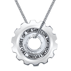 League of Legends X RockLove ARCANE Jayce and Viktor Cog Necklace Jewelry decoration