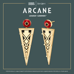 League of Legends X RockLove ARCANE Ambessa Earrings Jewelry decoration