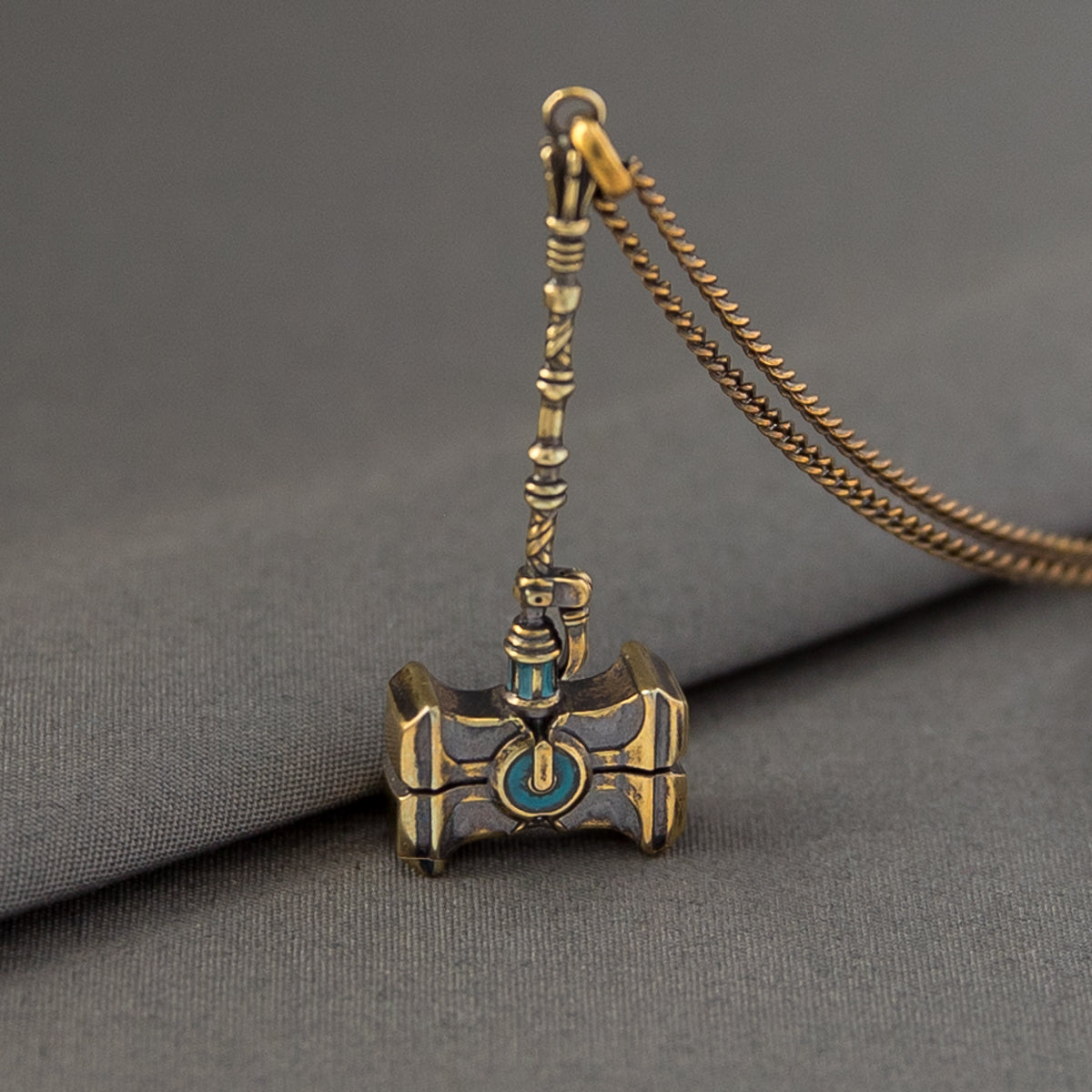 League of Legends X RockLove ARCANE Jayce Mercury Hammer Necklace Jewelry decoration