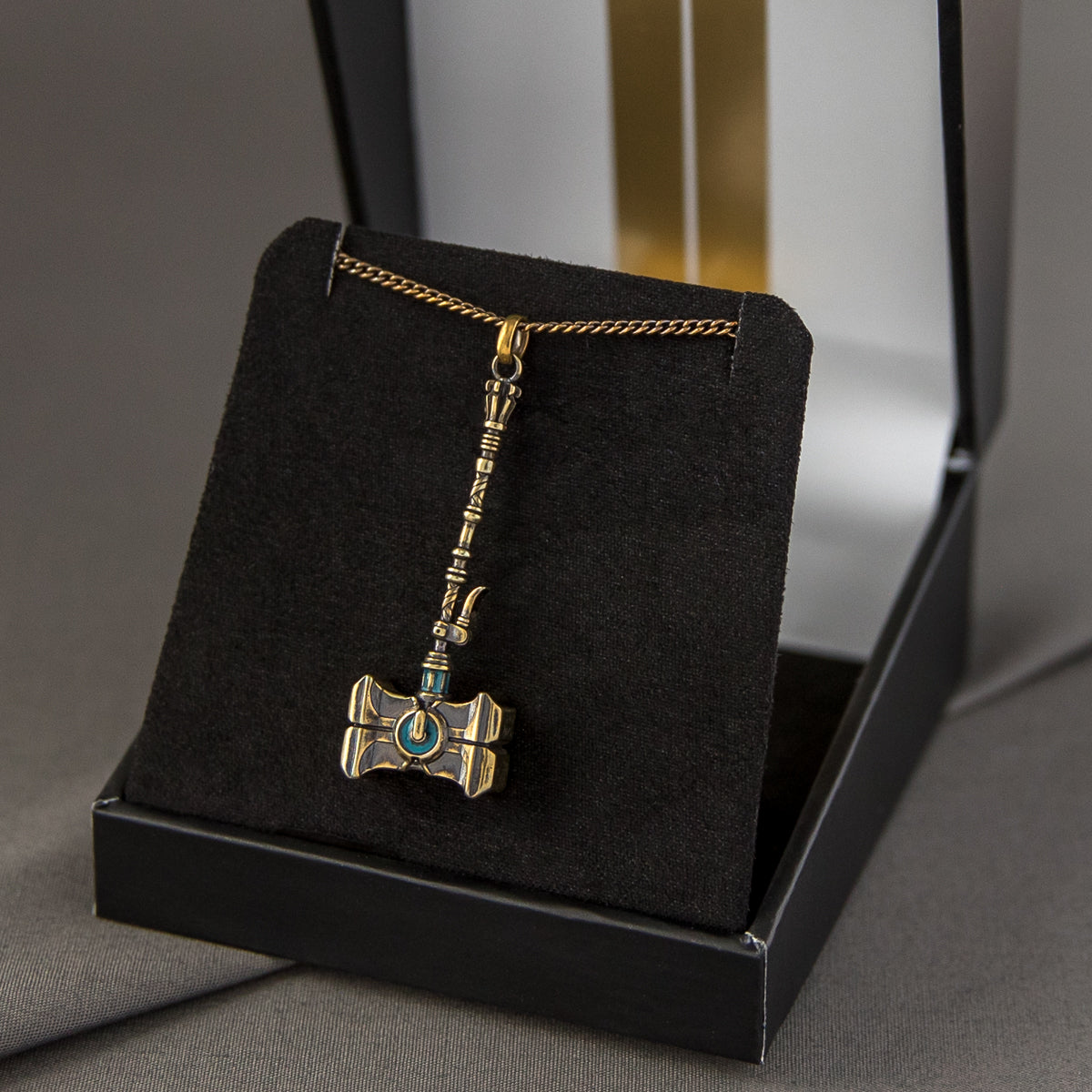 League of Legends X RockLove ARCANE Jayce Mercury Hammer Necklace Jewelry decoration